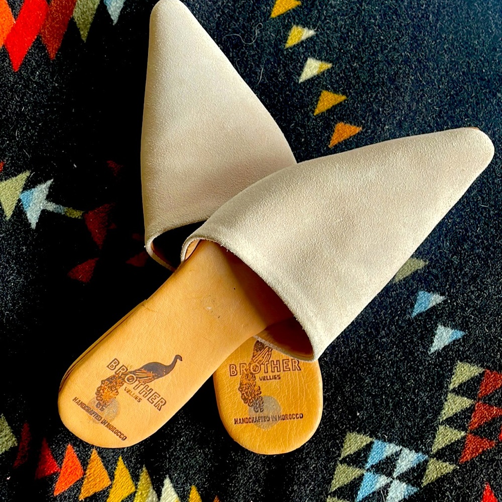 Brother Vellies Cream Mules